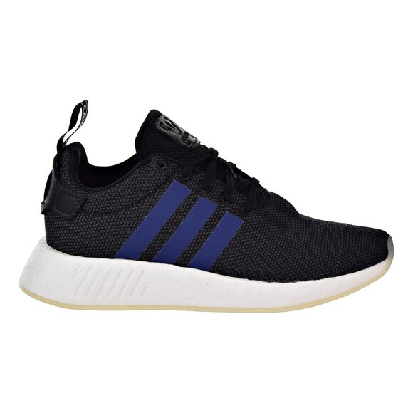 adidas Womens Nmd R2 Casual Sneakers 10 Color Black/Noble Indigo/White - Picture 2 of 5